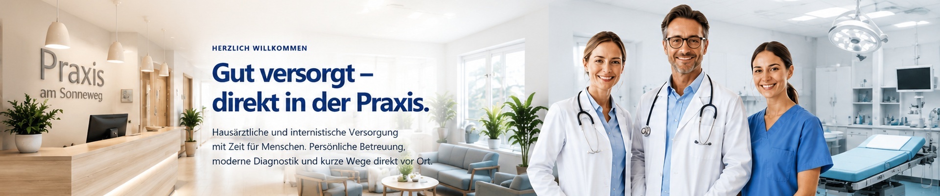Startbanner der Praxis