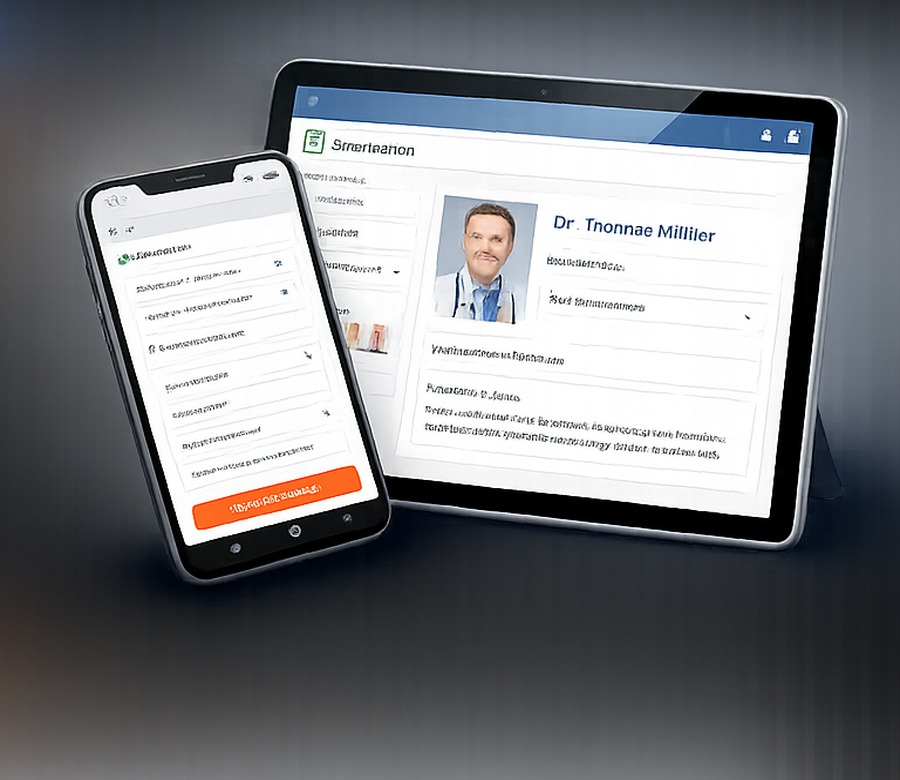 Beispiel einer mobilen SeitenZack-Verwaltung auf Smartphone und Tablet